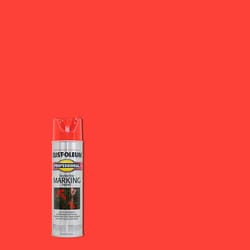 Rust-Oleum Professional Fluorescent Red-Orange Inverted Marking Paint 15 oz