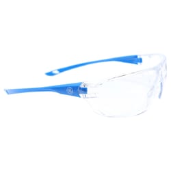 General Electric 03 Series Impact-Resistant Safety Glasses Clear Lens Blue Frame 1 pk