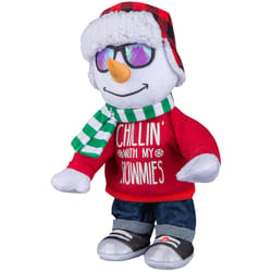 Gemmy Multicolored Chillin' With My Snowmies Indoor Christmas Decor 14.17 in.