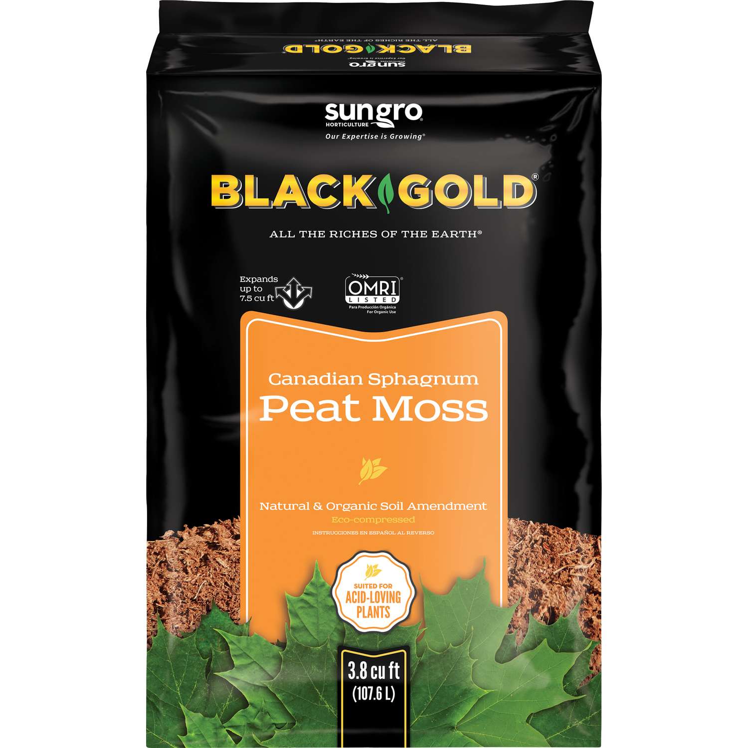 Black Gold Organic Sphagnum Peat Moss 3.8 cu. ft. - Ace Hardware