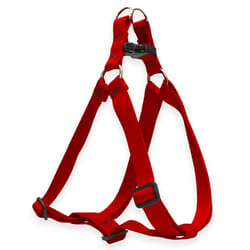 LupinePet Basic Solids Red Red Nylon Dog Harness