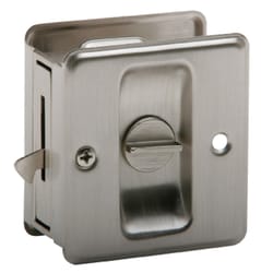 Schlage Satin Nickel Silver Solid Brass Pocket Door Privacy Lock