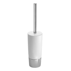 iDesign Duetto Toilet Bowl Brush & Holder White