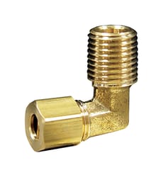 JMF Company 5/16 in. Compression 1/4 in. D MPT Brass 90 Degree Street Elbow