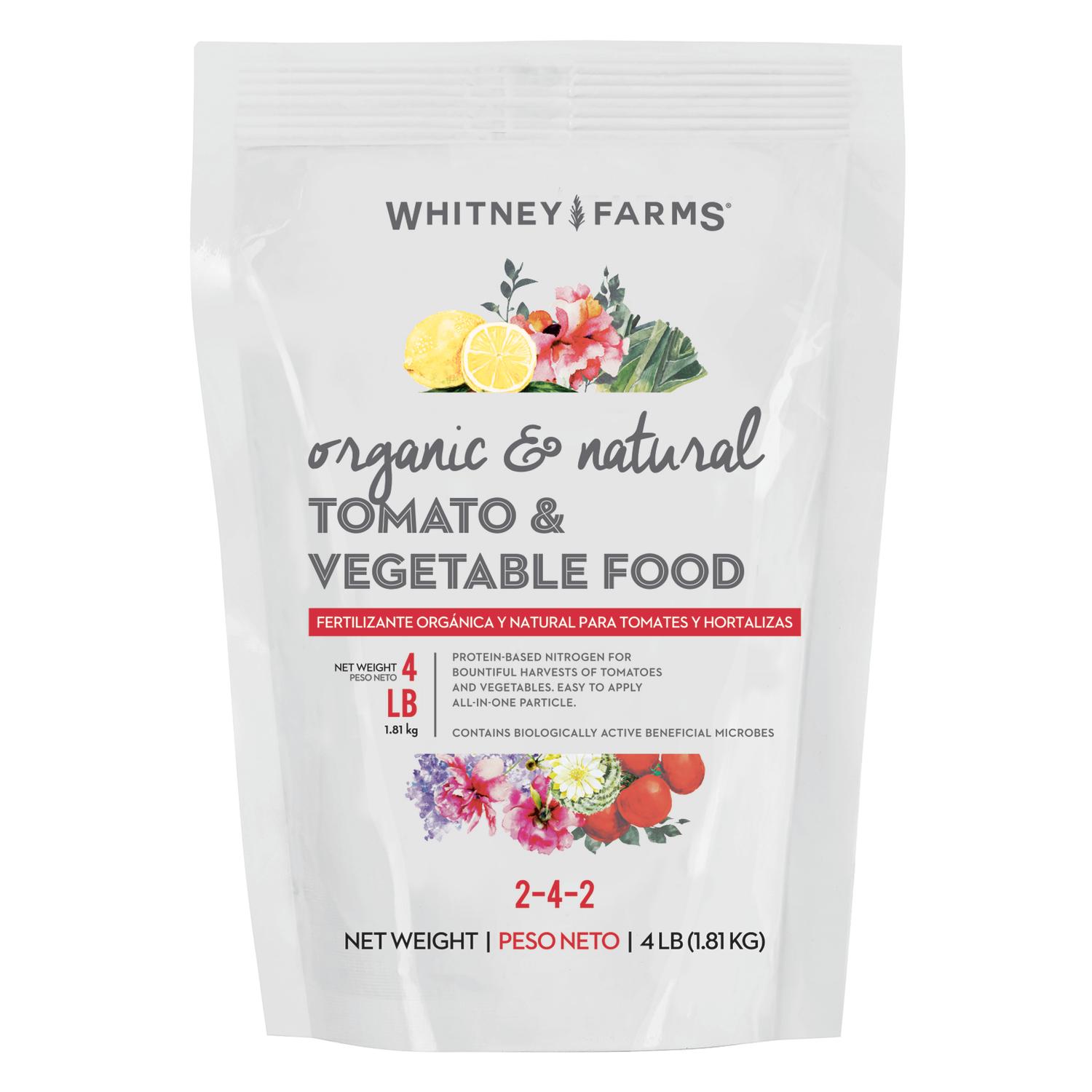UPC 889288100035 product image for Whitney Farms Tomato & Vegetable Plant Food For Vegetables 4 lb.(10101-10003) | upcitemdb.com