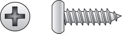 HILLMAN No. 6 Ga. X 1/2 in. L Phillips Pan Head Sheet Metal Screws 100 pk