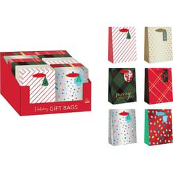 Paper Images Assorted Holiday Small Treated Gift Bag