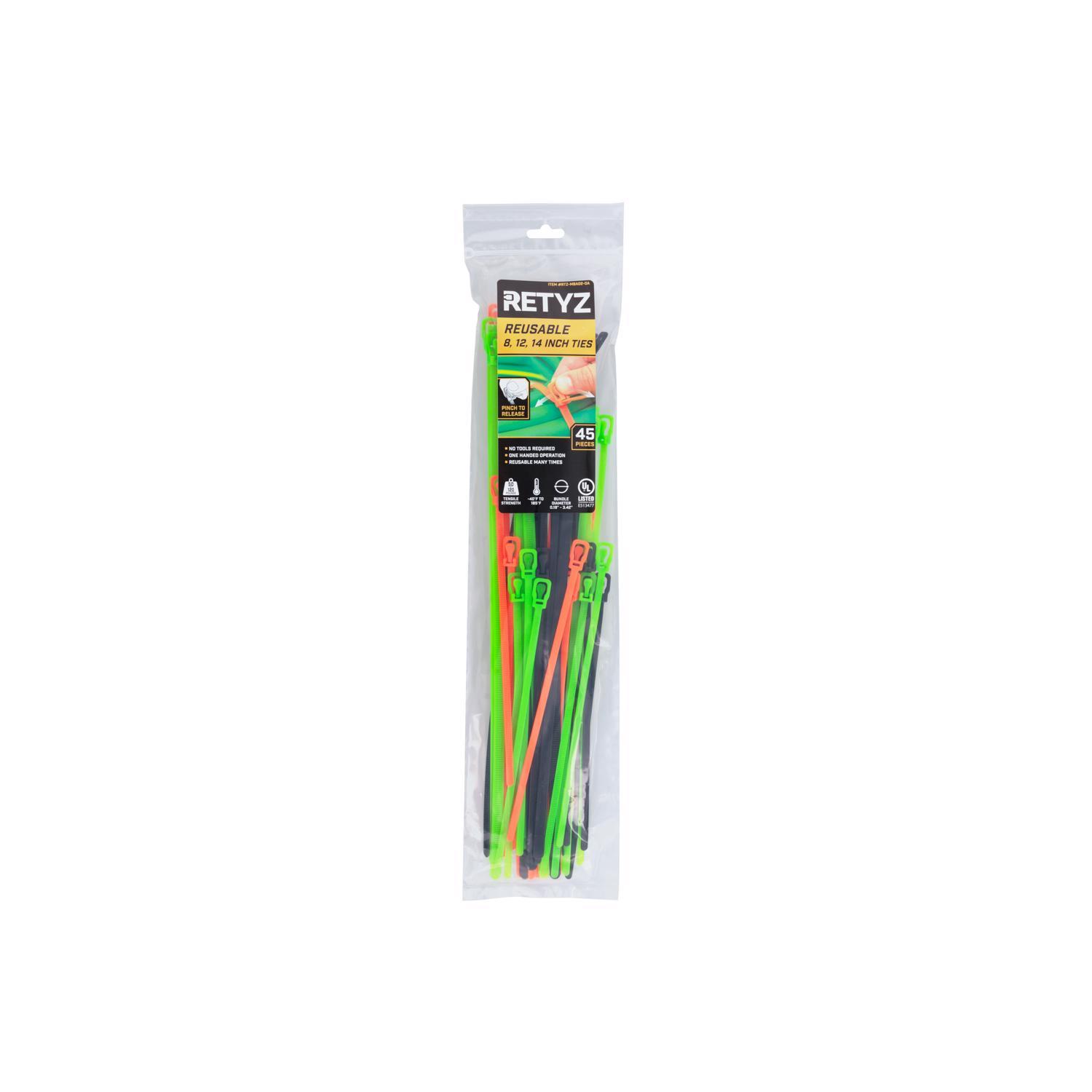 RETYZ EveryTie Assorted Cable Tie 45 Pk - Ace Hardware