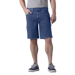 Dickies Men's Twill Carpenter Shorts Stonewashed Indigo Blue 40x11 6 pocket 1 pk