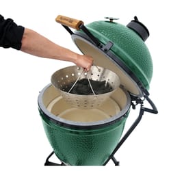 Big Green Egg Stainless Steel Fire Bowl 14.87 in. W For Large Egg