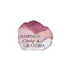 P. Graham Dunn 6 in. H X 1 in. W X 7 in. L Multicolored MDF Happiness Grandma Tabletop Sign