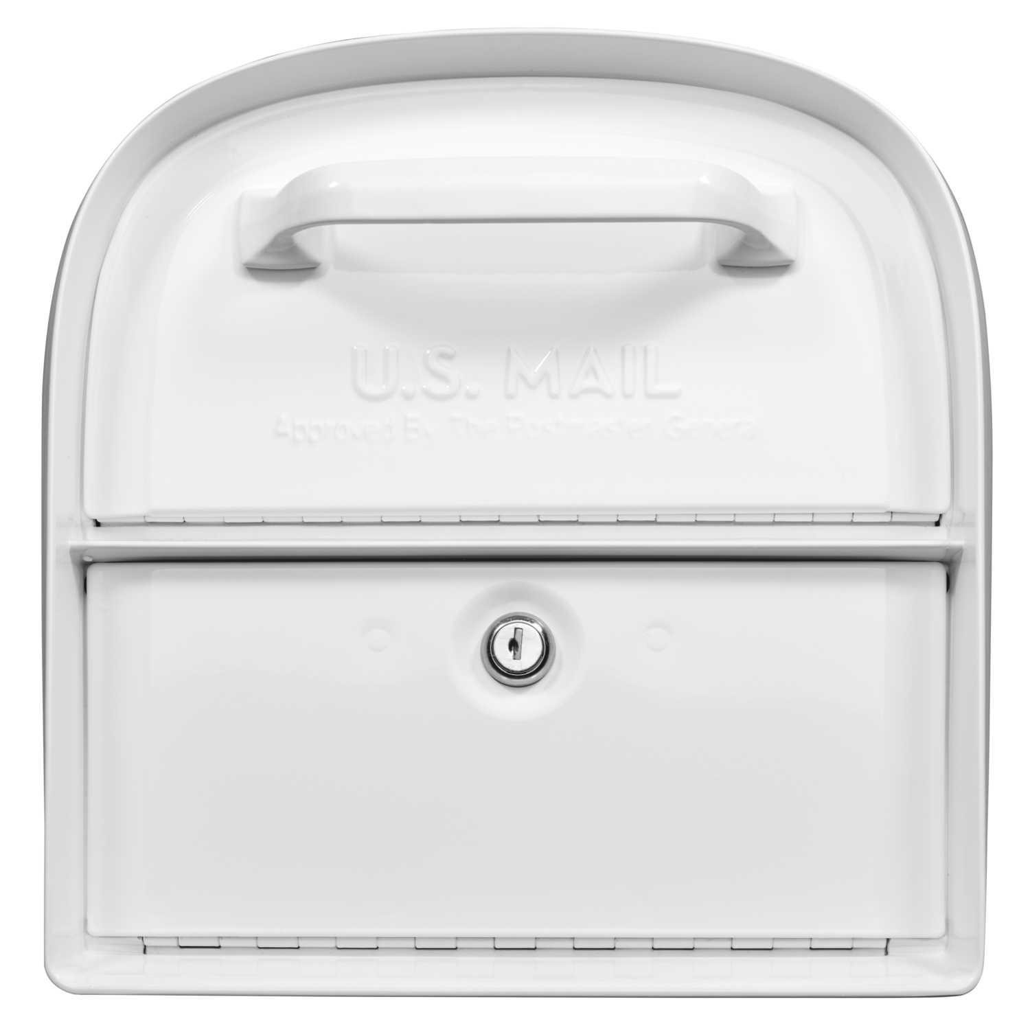 Architectural Mailboxes Oasis Galvanized Steel Post Mounted White