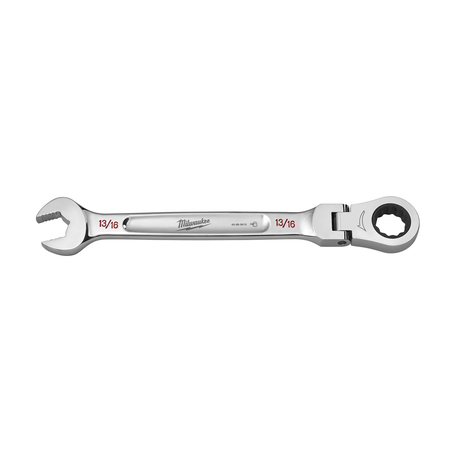 Milwaukee 13/16 in. X 13/16 in. 12 Point SAE Flex Head Combination Wrench 11.1 in. L 1 pc