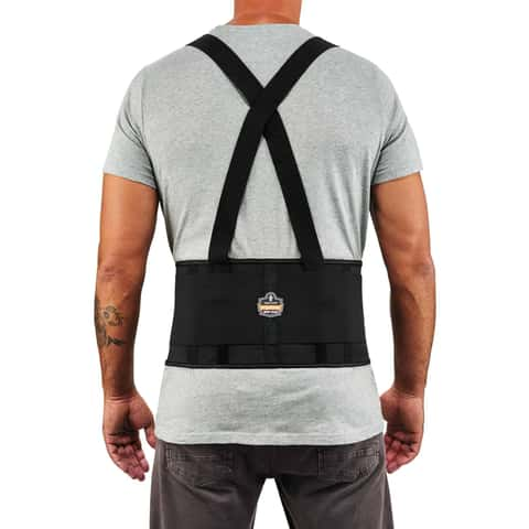 Ergodyne ProFlex 42 in to 46 in. Elastic Back Support Brace Black