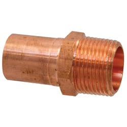 NIBCO 1/2 in. FTG X 1/2 in. D MIP Wrought Copper Adapter Coupling 1 pk