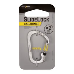 Nite Ize SlideLock 1.8 in. D Stainless Steel Silver Carabiner Key Holder