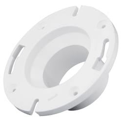 Charlotte Pipe Schedule 40 4 in. Spigot X 3 in. D Hub PVC 7 in. Reducing Closet Flange 1 pk