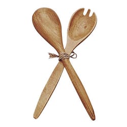 Pacific Merchants Acaciaware Natural Acacia Wood Fork and Spoon Set