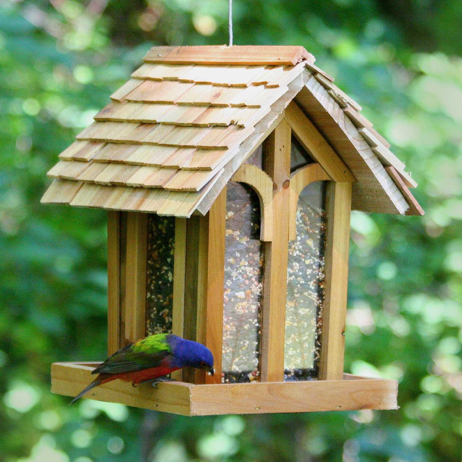Perky Pet Wild Bird 3 5 Lb Cedar Bird Feeder 1 Ports Ace Hardware