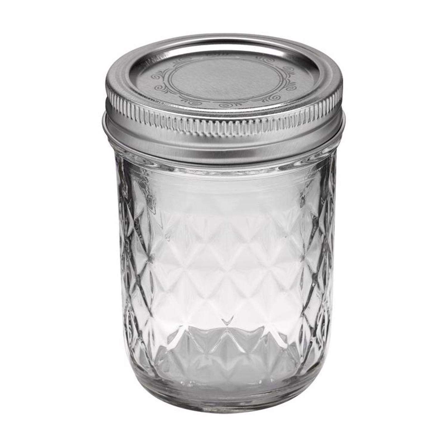 Ball 8oz 12pk Glass Regular Mouth Mason Jar with Lid and Band