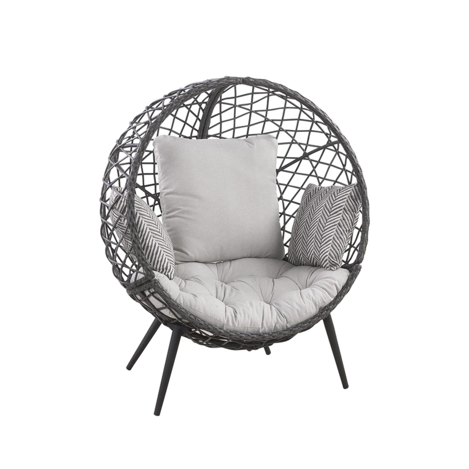 Living accents blow mold chair online white