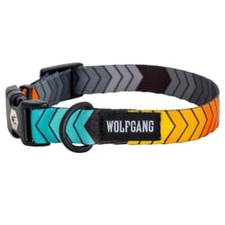 Wolfgang Multicolored Chevtech Polyester Dog Adjustable Collar Large