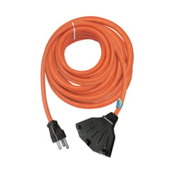 Ace Indoor or Outdoor 100 ft. L Orange Triple Outlet Cord 14/3 SJTW