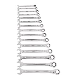 Milwaukee 12 Point SAE Ratcheting Combination Wrench Set 15 pc