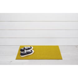 Chilewich 18 in. W X 28 in. L Yellow Solid Vinyl Door Mat