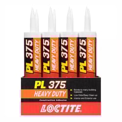 Loctite PL 375 Synthetic Elastomeric Polymer Construction Adhesive 10 oz