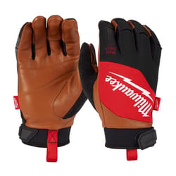 Milwaukee Leather Performance Goatskin Work Gloves Orange L 1 pair