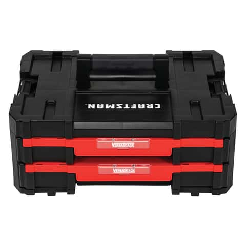 Craftsman VersaStack 9.84 in. W X 2.73 in. H Small Parts Bin Plastic 20  compartments Black/Red - Ace Hardware