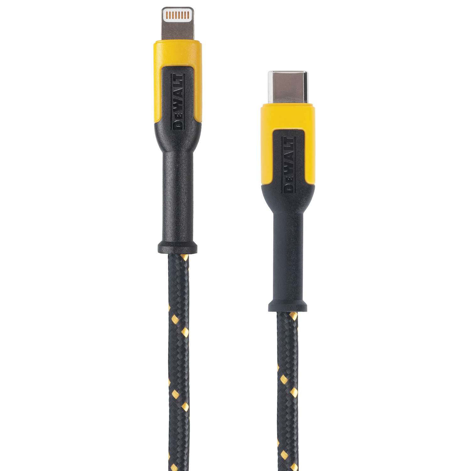 Gentlemen's Hardware 3-in-1 USB Charging Cable Cream Lightning/Micro USB/USB C Connectors Black