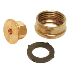 Dial 1/4 in. H Yellow Brass Garden Hose Adaptor