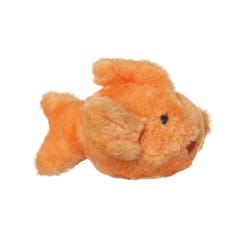 Multipet Look Who's Talking Orange Plush Goldfish Dog Toy Small 1 pk