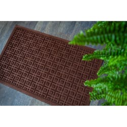 Entryways 22 in. W X 35 in. L Brown Lattice Polypropylene Door Mat