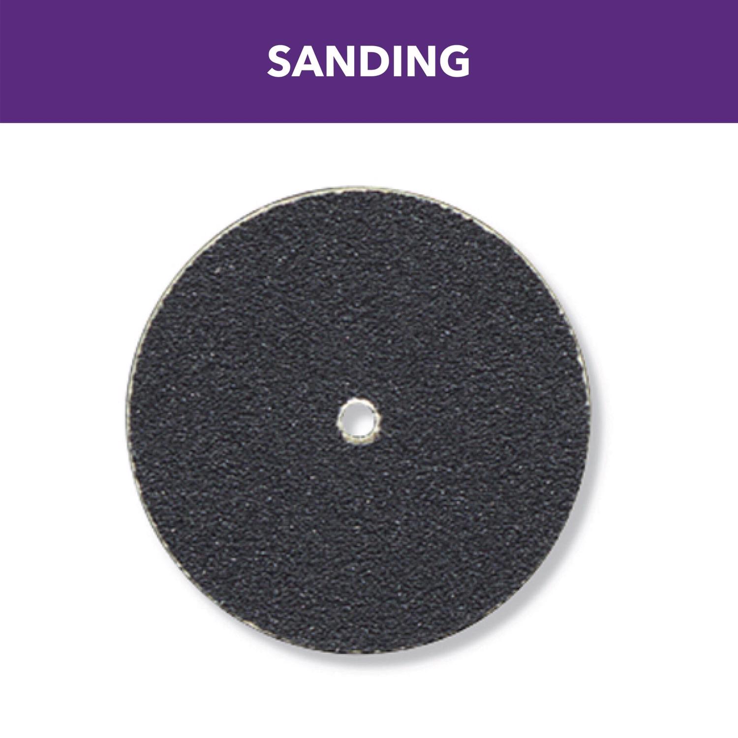 Dremel 1 in. Emery Center Mount Sanding Disc 180 Grit Coarse 36 pk