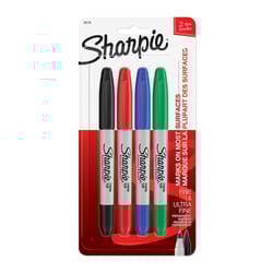 Sharpie Assorted Ultra Fine and Fine Tips Permanent Marker 4 pk