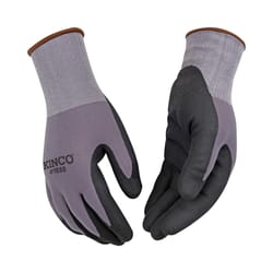 Kinco Men's Indoor/Outdoor Palm Gloves Black/Gray XL 1 pair