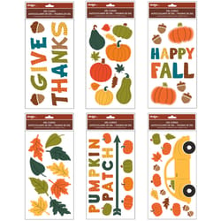 IG Design Harvest Gel Clings Window Decor