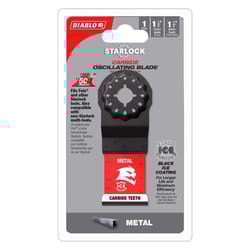 Diablo Starlock 1-1/4 in. W Carbide Oscillating Blade Metal 1 pk