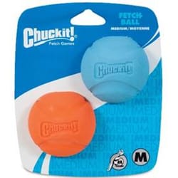 ChuckIt! Assorted Rubber Fetch Ball Ball Launcher Tennis Balls Medium 2 pk