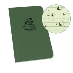 Rite in the Rain 4 in. W X 6 in. L Wide Ruled Perfect Bound Green All-Weather Notebook