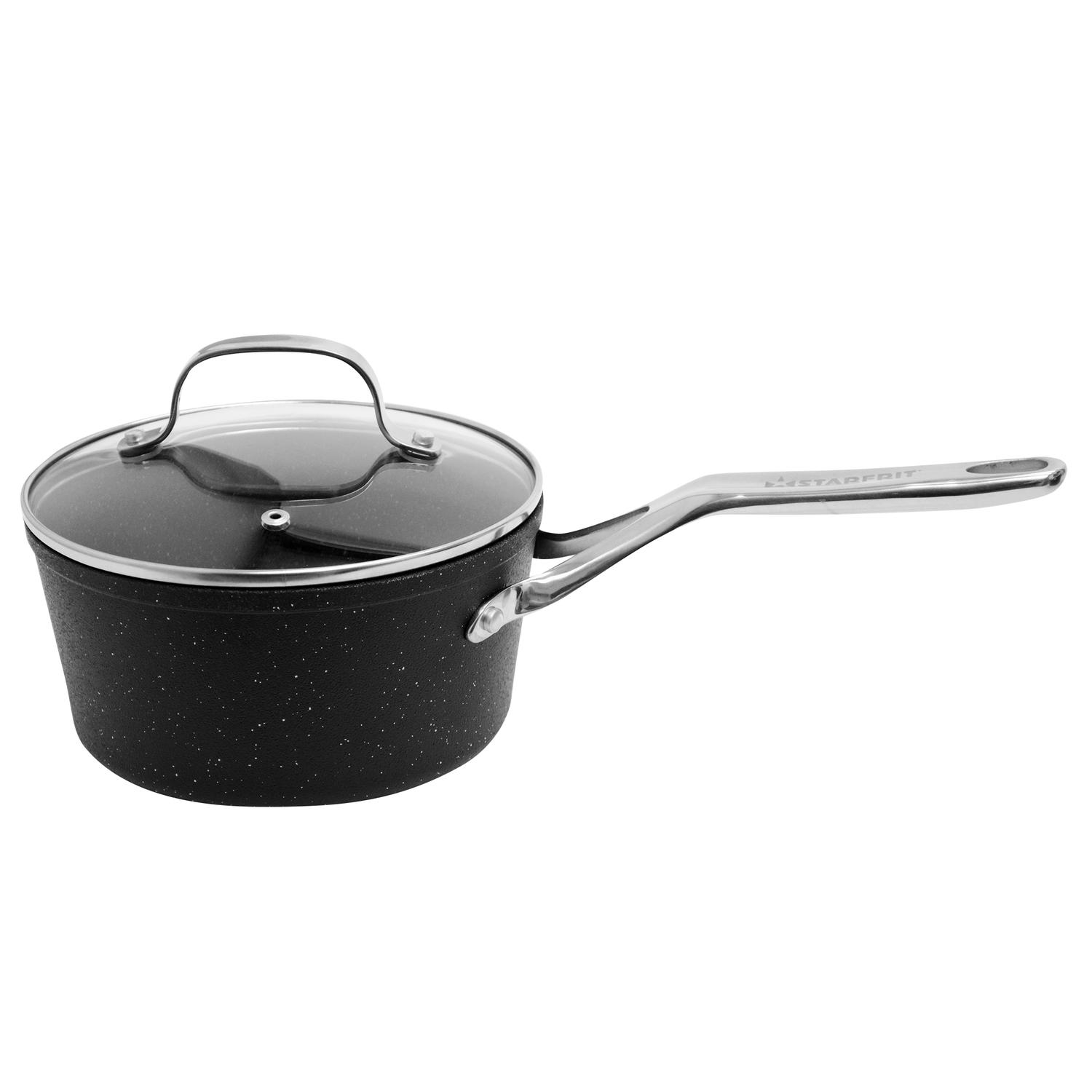 Starfrit The Rock Aluminum Saucepan 3 qt Black Sansujyuku sansujyuku.com