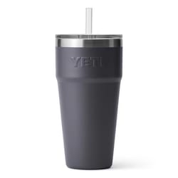 YETI Rambler 26 oz Charcoal BPA Free Straw Cup