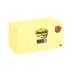 Post-it 3 in. W X 3 in. L Yellow Sticky Notes 16 pad