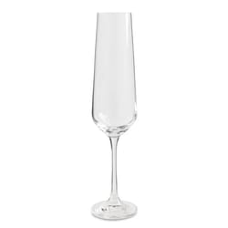 Trudeau 7 oz Clear Crystal Champagne Flutes