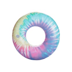 FUNBOY Multicolored Plastic Inflatable Tie Dye Floating Tube