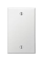 Amerelle Pro Smooth White 1 gang Stamped Steel Blank Wall Plate 1 pk