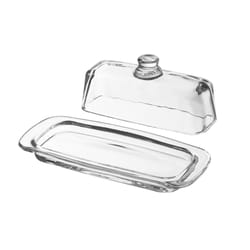HIC Kitchen Clear Glass Butter Dish 1 pk